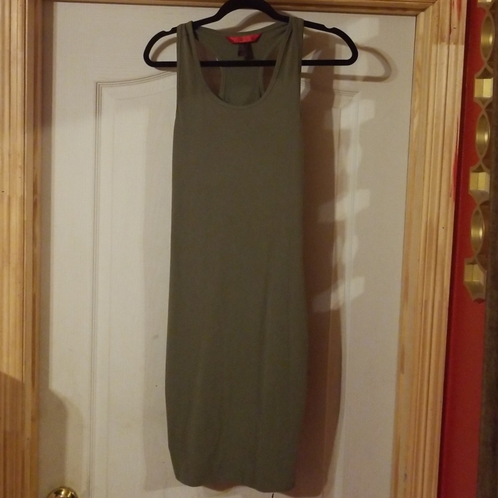 (2 for $10)Size M green body con dress